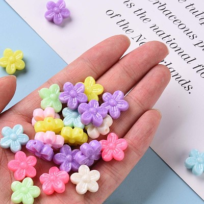 Opaque Acrylic Beads TACR-S154-40D-1