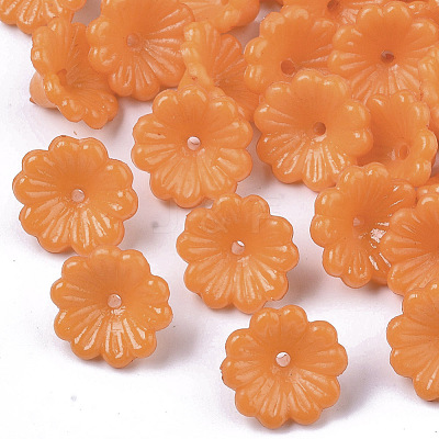 Opaque AS Plastic Bead Caps MACR-T039-019D-1