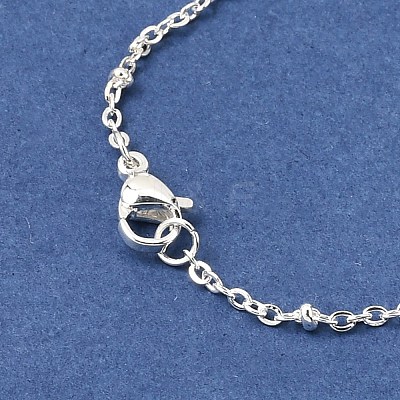 PVD Vacuum Plating 304 Stainless Steel Satellite Chain Necklaces X-MAK-L015-41S-1