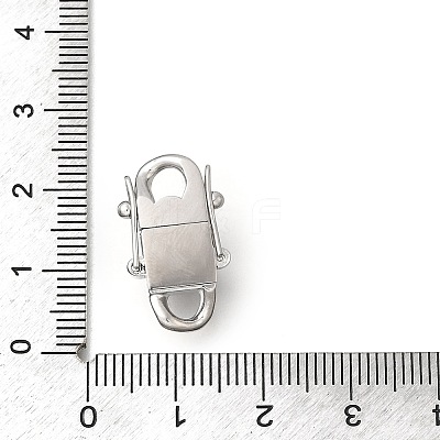 304 Stainless Steel Twister Clasps STAS-D382-05B-P-1