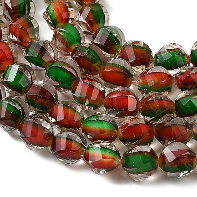Two Tone Resin Beads Strands GLAA-T035-02G-1