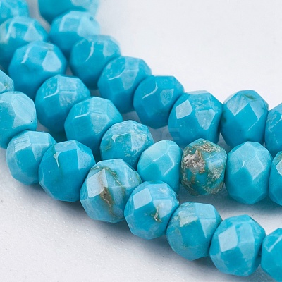 Dyed Natural Turquoise Beads Strands TURQ-F010-05-1