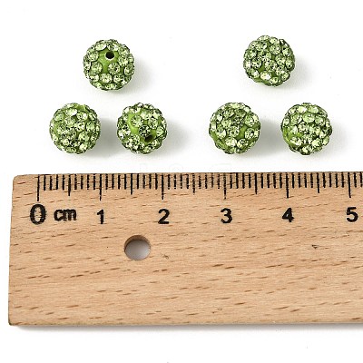 Pave Disco Ball Beads RB-H258-8MM-214-1
