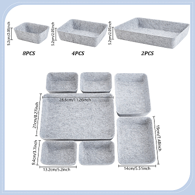 2Bags Felt Desktop Jewelry Storage Boxes AJEW-WA0004-79-1