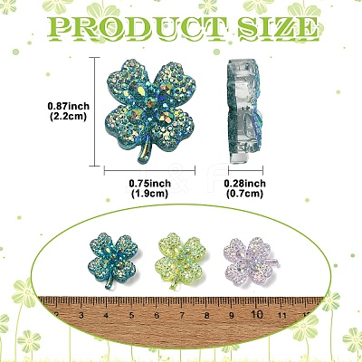 20Pcs Transparent Resin Cabochon CRES-YW0002-59-1
