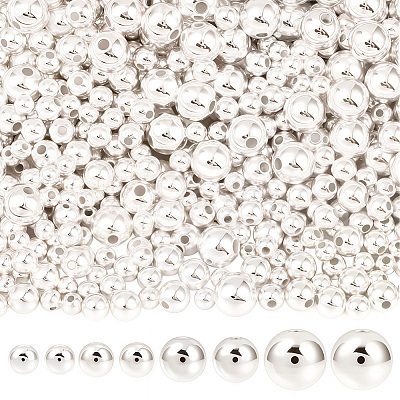 1300Pcs 4 Styles CCB Plastic Beads Sets CCB-PA0001-02S-1