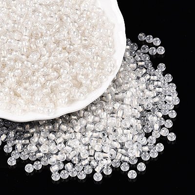 6/0 Transparent Inside Colours Glass Seed Round Beads X1-SEED-N006-004A-1