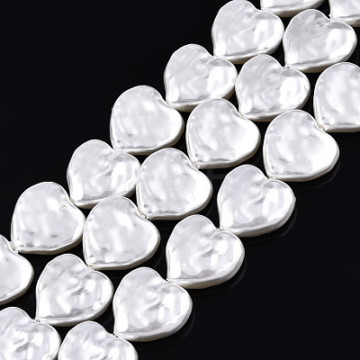 ABS Plastic Imitation Pearl Beads Strands KY-N015-09-B01-1