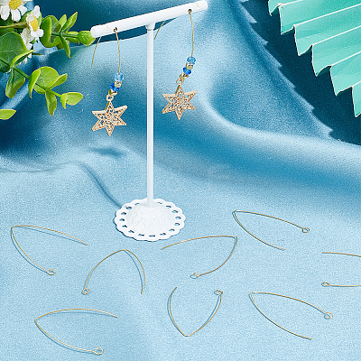 5 Pairs 925 Sterling Silver Earring Hooks STER-BBC0005-91-1