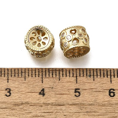 Brass Clear Cubic Zirconia Column Multi-Strand Links KK-M316-11G-1