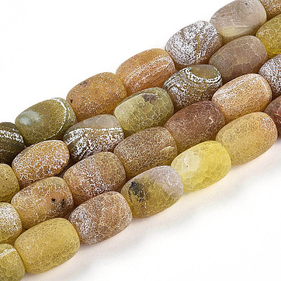 Natural Weathered Agate Beads Strands G-N344-42A-1