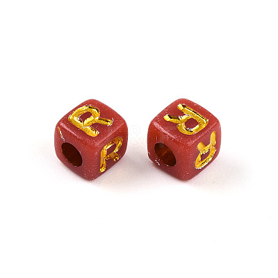 Plating Acrylic Beads OACR-N140-01I-R-1