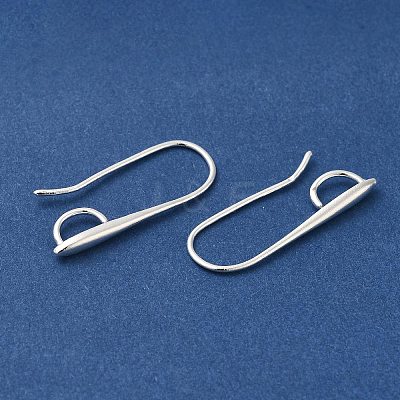 Brass Earring Hooks KK-H502-11S-1