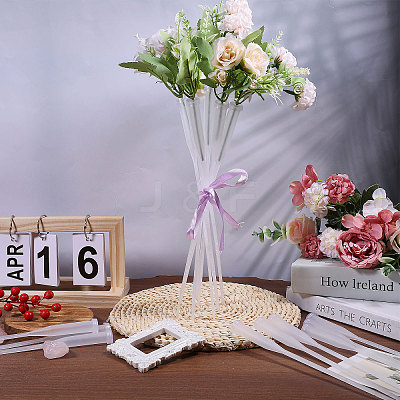 50Pcs PP Plastic Flower Water Tubes AJEW-GL0002-97A-1