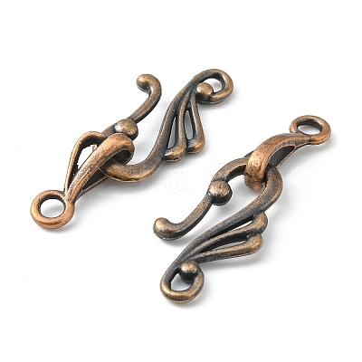 Tibetan Style Hook Clasps LS-RLF1157Y-NF-1