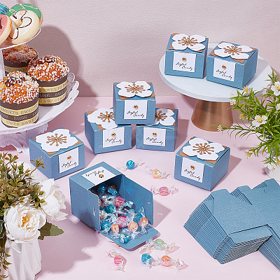 Cardboard Candy Storage Boxes CON-WH0816-027G-1