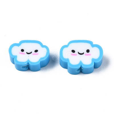 Handmade Polymer Clay Beads X-CLAY-N008-033C-1