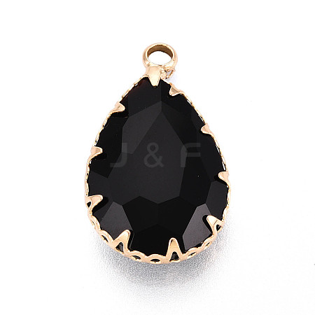 Transparent Glass Pendants KK-N283-02A-G-1