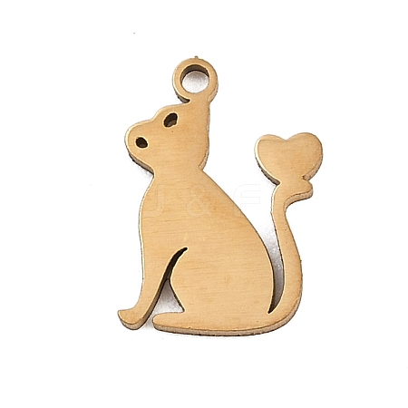 201 Stainless Steel Charms STAS-Z155-03G-1