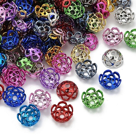 UV Plated ABS Bead Caps OACR-D316-04B-1