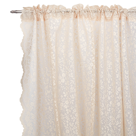 2Pcs Polyester Lace Fabric DIY-MA0007-14B-1