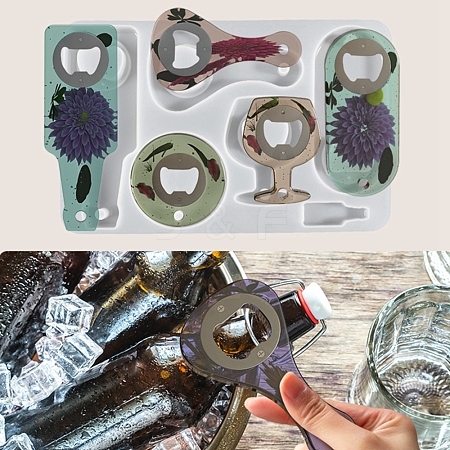 DIY Bottle Opener Silicone Molds DIY-K036-06-1