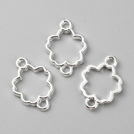 Zinc Alloy Open Back Bezel Connector Charms FIND-WH0139-69E-S-1