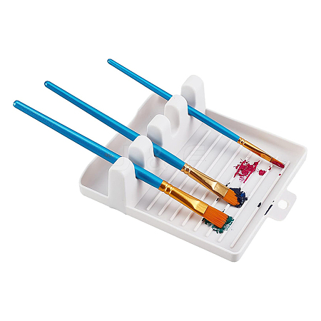 Plastic Utensil Rest with Drip Pad for Multiple Utensils DJEW-GF0001-14A-1