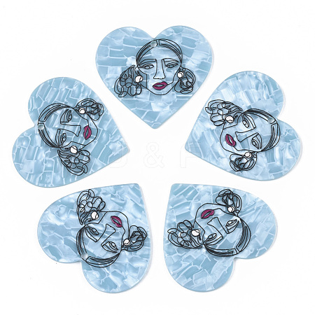 Acrylic Pendants X-KY-S163-081-1