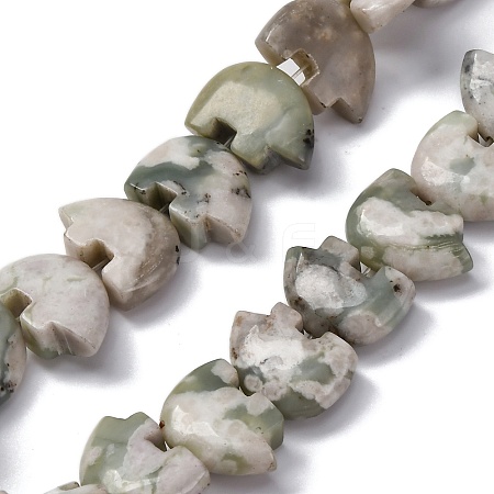 Natural Peace Jade Beads Strands G-F783-G08-01-1