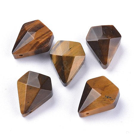 Natural Tiger Eye Pendants G-L564-002-A02-1