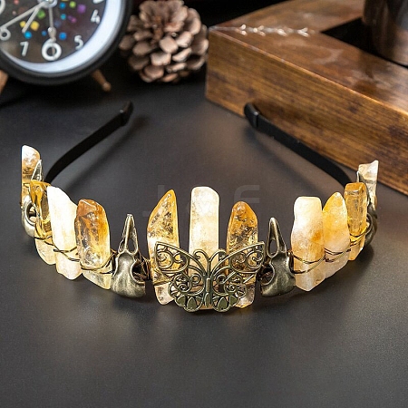 Natural Citrine Headband PW-WGEF7A0-01-1