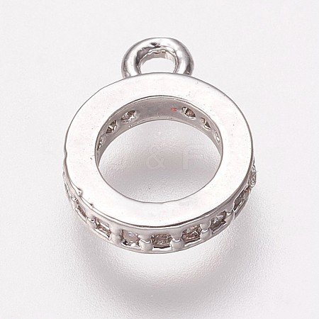 Brass Cubic Zirconia Tube Bails LS-KK-P134-64P-1