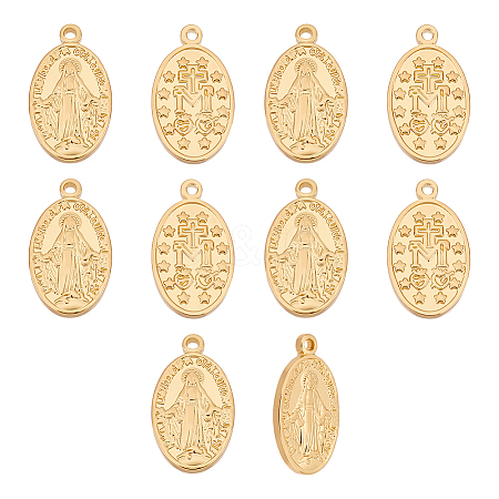 10Pcs Brass Pendants KK-UN0001-38-1