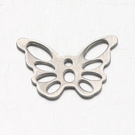 Tarnish Resistant Butterfly 304 Stainless Steel Charms STAS-F094-14P-1