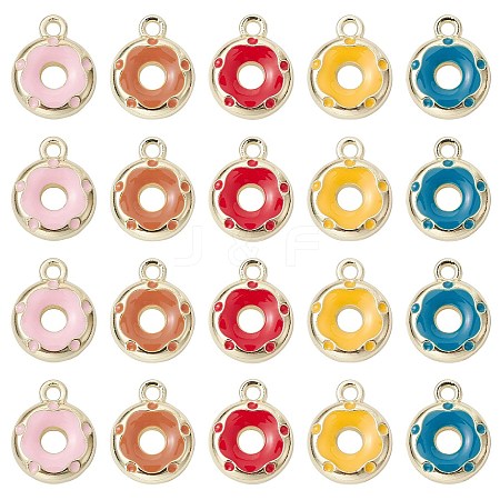 30Pcs Alloy Enamel Charms ENAM-CJ0005-56-1