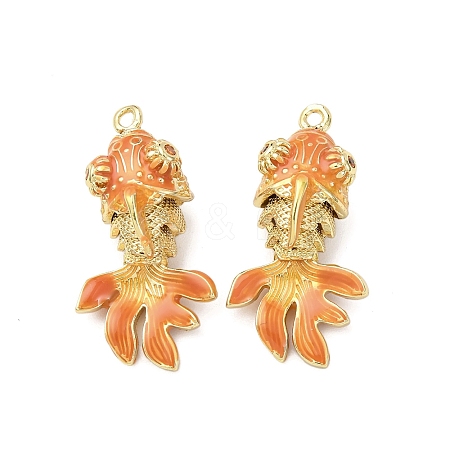 Brass Micro Pave Cubic Zirconia Pendants KK-D019-30D-G-1