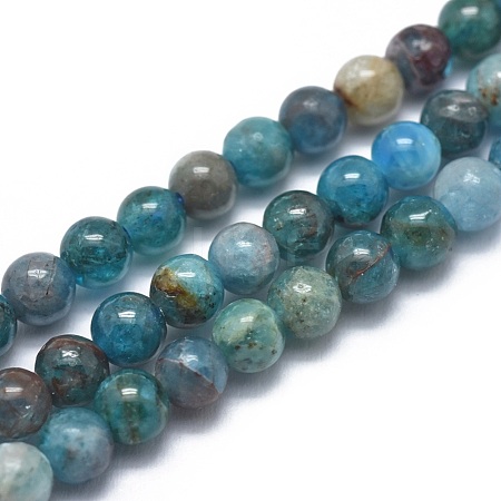 Natural Apatite Beads Strands G-I254-08A-1