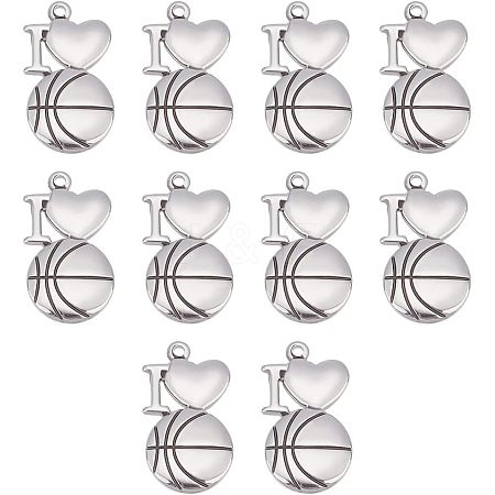 Unicraftale 10Pcs 304 Stainless Steel Pendants STAS-UN0039-49-1