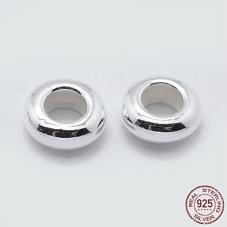 925 Sterling Silver Spacer Beads STER-K171-40S-02-1