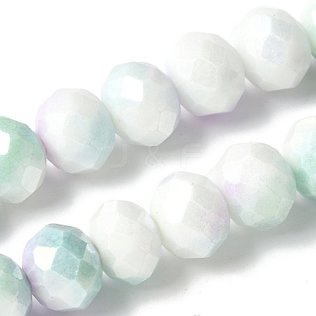 Electroplate Glass Beads Strands LAMP-S068-11C-1