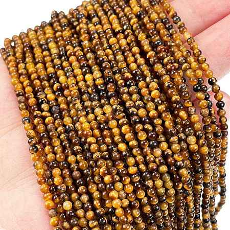 Natural Tiger Eye Beads Strands G-M438-A12-02-1