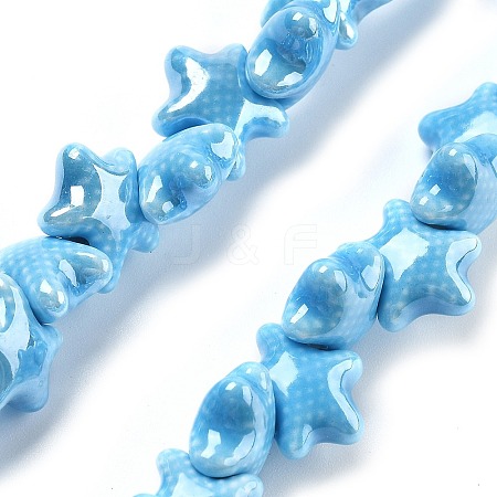 Handmade Porcelain Beads PORC-Q002-03J-1