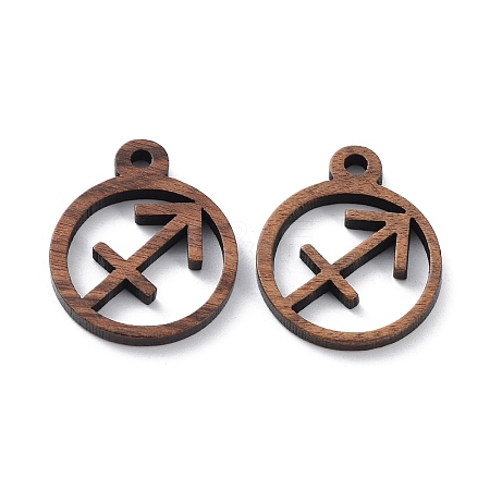 Walnut Wood Laser Cut Pendants WOOD-Q051-07A-1