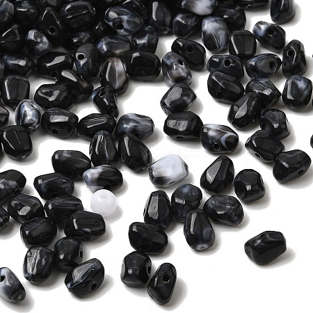 Opaque Acrylic Imitation Gemstone Beads OACR-G061-04J-1