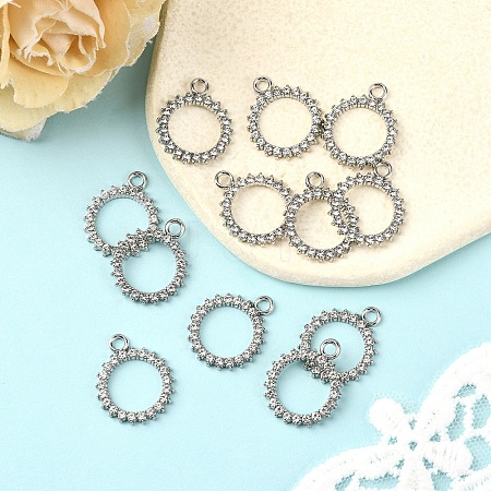 12Pcs Alloy Rhinestone Pendants FIND-YW0007-95P-1