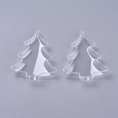 Christmas Tree Pendant Decorations AJEW-WH0020-14-1
