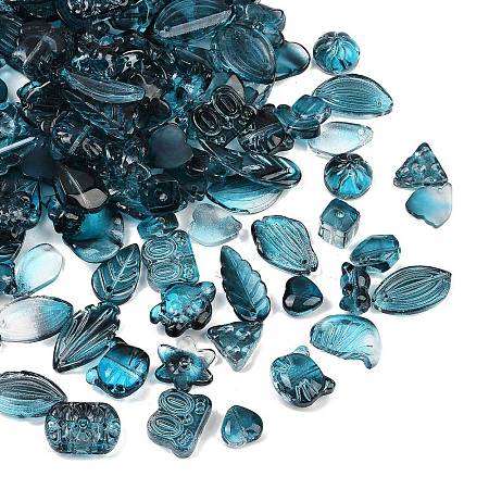 Gradient Color Transparent Glass Beads GLAA-B026-01E-1