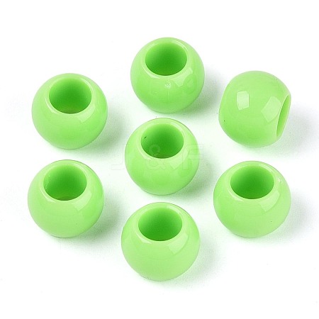 Opaque Acrylic Beads SACR-N018-05G-1