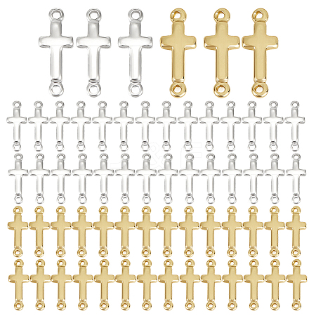 40Pcs 2 Colors Brass Links KK-AR0004-47-1